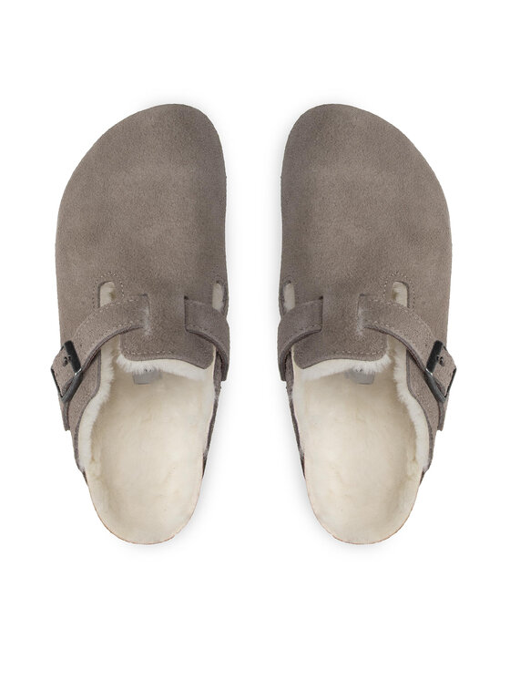 Birkenstock Пантофи Birkenstock Boston Vl/ Shearling 1017651 Сив