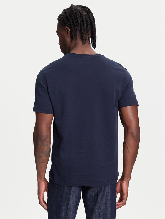 United Colors Of Benetton United Colors Of Benetton T-shirt 3M4WU1088 Tamnoplava Relaxed Fit