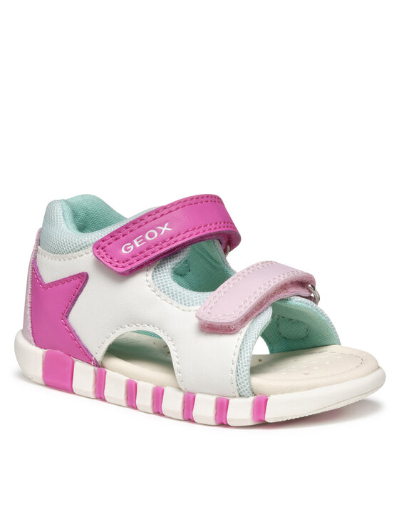 Geox Сандали Geox B Sandal Iupidoo B5517B 0BC14 C0563 Бял