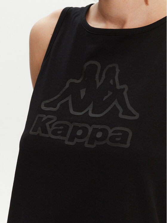 Kappa Kappa Топ Logo Gria 382129W Чорний Regular Fit