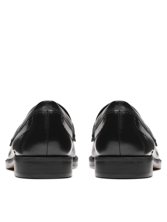 Clarks Mokasíny Clarks Straven Edge 26181277 Čierna