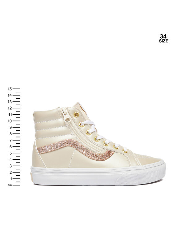 Vans Sneakersy Vans SK8-Hi Reissue Side Zip VN000CYPDJR1 Krémová