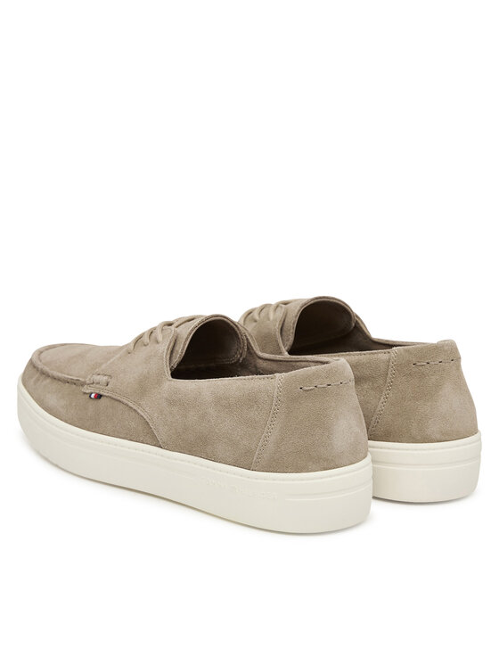 Tommy Hilfiger Félcipő Tommy Hilfiger Casual Suede Stitch Toe Hybrid FM0FM05707 Bézs