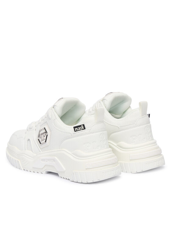 PHILIPP PLEIN Снікерcи PHILIPP PLEIN New Predator FAES USC0837 PTE003N Білий