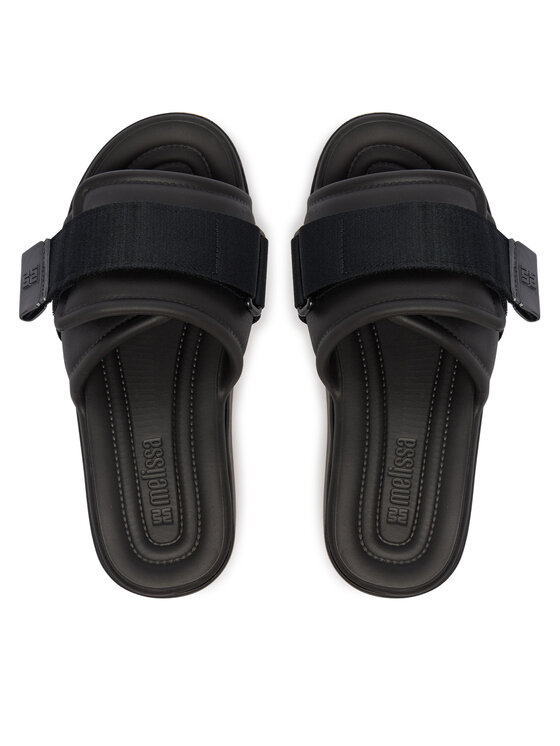 Melissa Шльопанці Melissa Melissa Free Fuzzy Slide Platform Ad 37835 Чорний