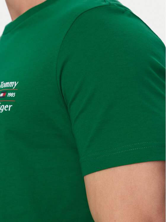 Tommy Hilfiger Tommy Hilfiger T-shirt Stack MW0MW38622 Verde Regular Fit