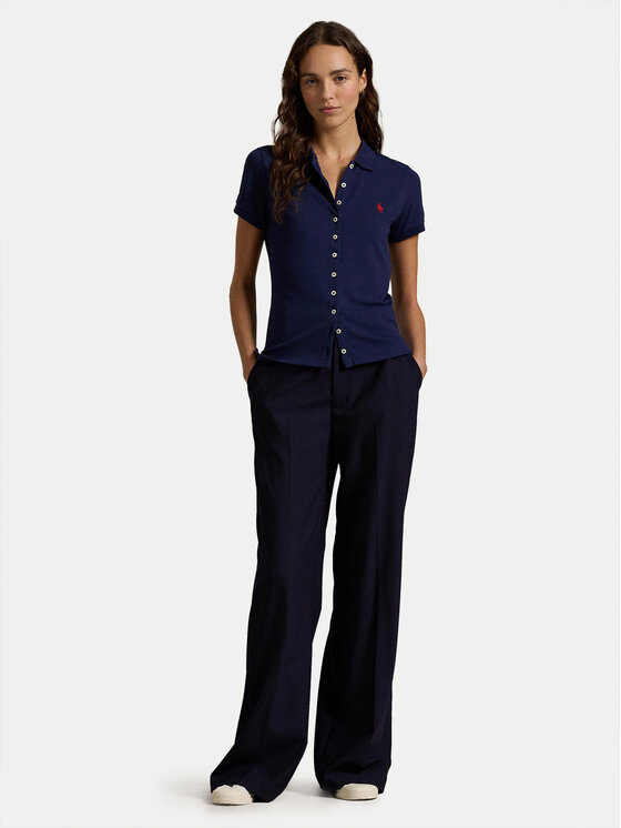 Polo Ralph Lauren Polo Ralph Lauren Polo marškinėliai 211939272001 Tamsiai mėlyna Slim Fit
