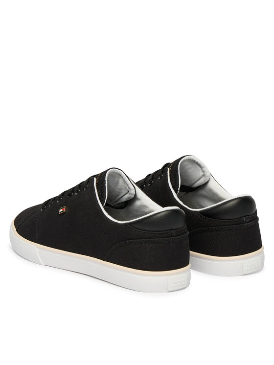 Tommy Hilfiger Teniszcipő Tommy Hilfiger Th Low Profile Vulc Canvas FW0FW09102 Fekete