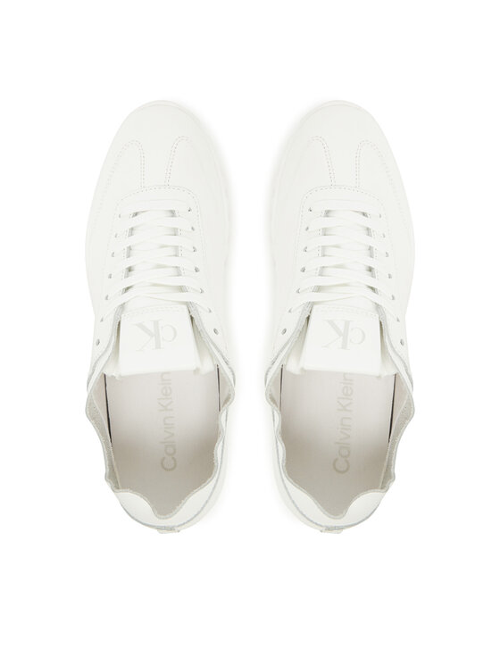 Calvin Klein Snīkeri Calvin Klein Low Profile Runner Lth Mg YW0YW02049 Balts