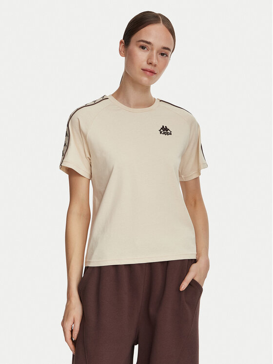 Kappa Kappa Футболка 371U6WW Бежевий Regular Fit