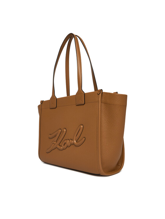 KARL LAGERFELD Kabelka KARL LAGERFELD A4W30258 Hnedá