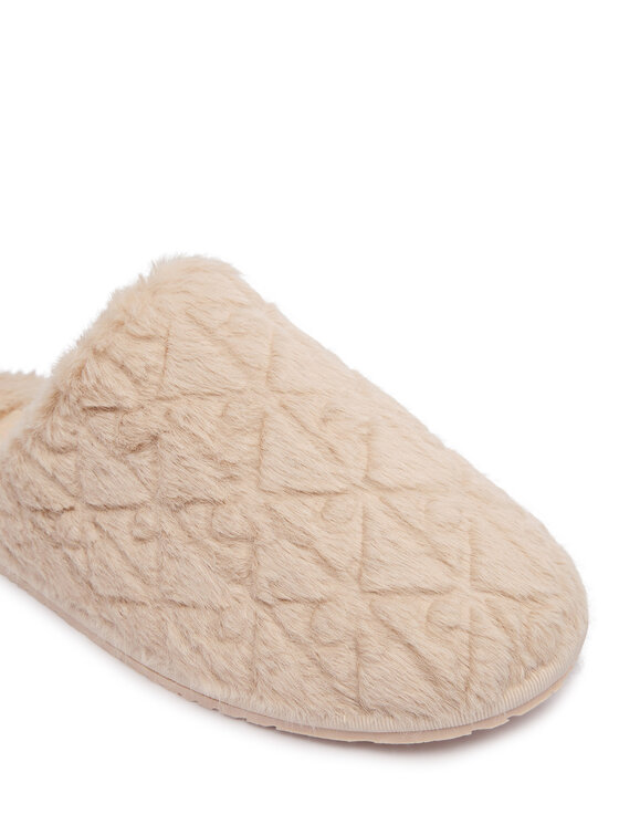 Calvin Klein Pantofole Calvin Klein Home Slipper Fur Aop HW0HW03218 Beige