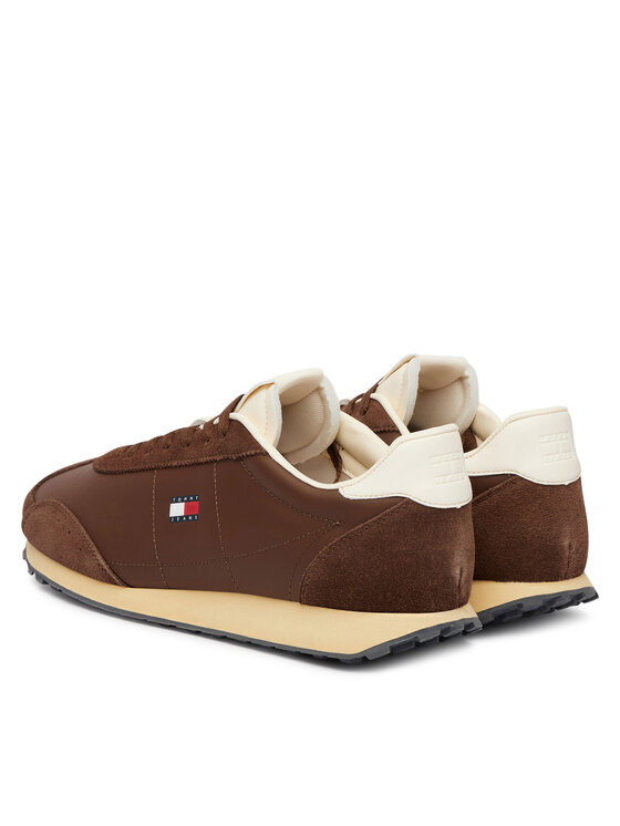 Tommy Jeans Αθλητικά Tommy Jeans Tjm Retro Runner Archive Mix Mat EM0EM01763 Καφέ