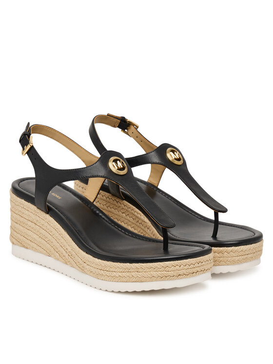 MICHAEL Michael Kors Еспадрильї MICHAEL Michael Kors Val Thong Wedge 40S6VAMS1L Чорний