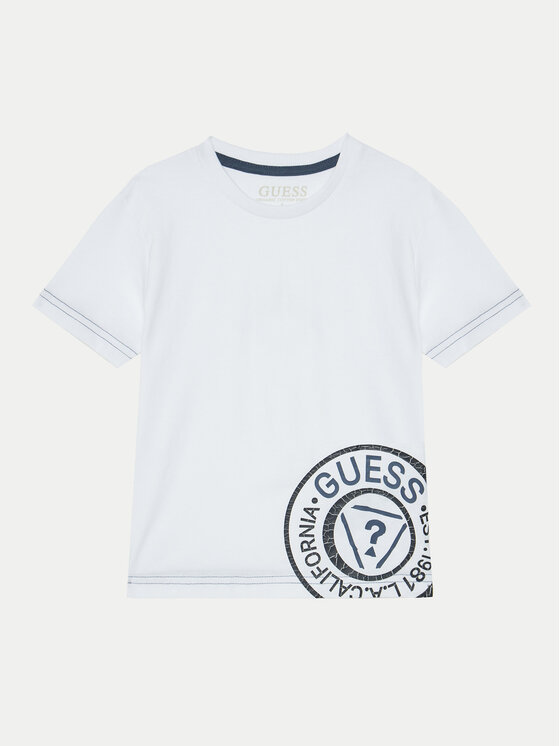 Guess Guess Camiseta N5RI15 K8HM4 Blanco Regular Fit