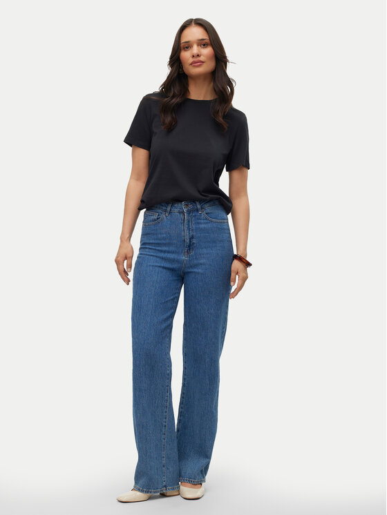 Vero Moda Vero Moda Футболка Paulina 10316991 Чорний Regular Fit