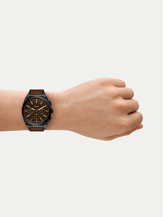 Fossil Ročna ura Fossil Everett FS6108 Rjava