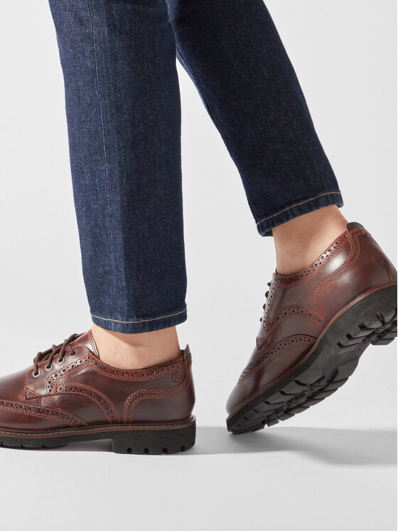 Clarks Pusbačiai Clarks Batcombe Far 261734397 Ruda