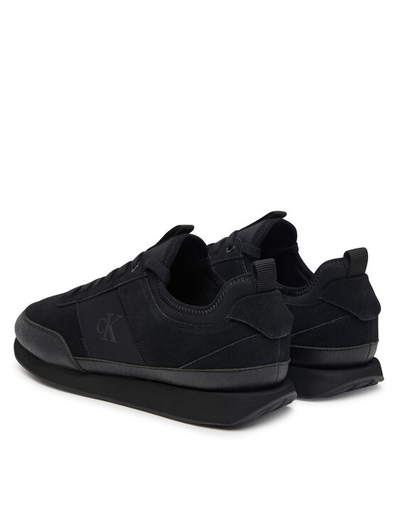 Calvin Klein Sneakers Calvin Klein Retro Runner Sock Laceup Mix HM0HM02305 Nero