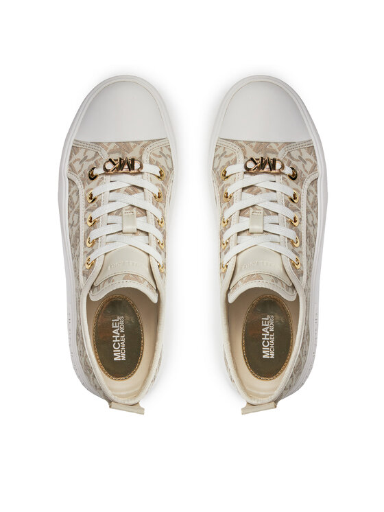 MICHAEL Michael Kors Teniși MICHAEL Michael Kors Evy Lace Up 43H3EYFS1B Bej