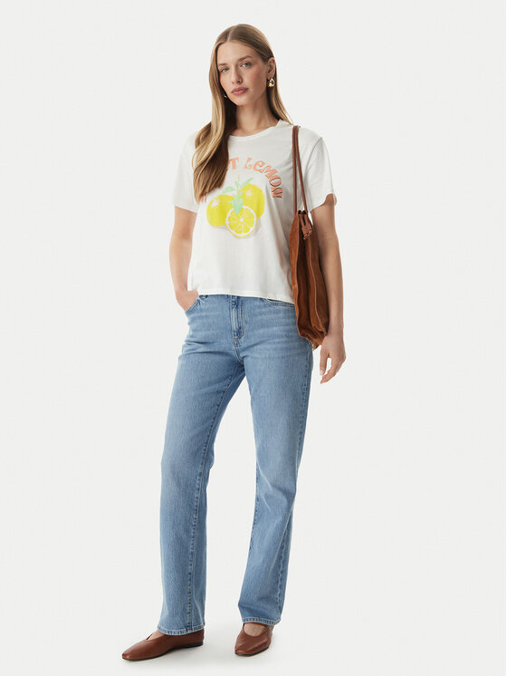 Morgan Morgan Camiseta 261-DLEMON Blanco Regular Fit