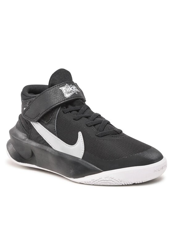 Nike Zapatillas de baloncesto Nike Team Hustle D 10 Flyease (GS) DD7303 004 Negro