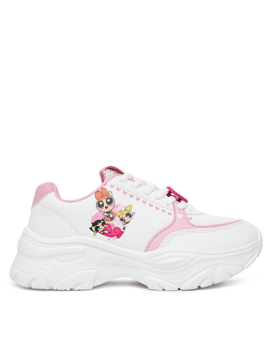 Powerpuff Girls Sneakersy Powerpuff Girls BIC-SS25-336WBPPG Biały