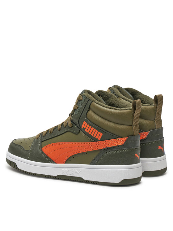 Puma Снікерcи Puma Rebound V6 Mid Wtr Jr 394685 05 Хакі