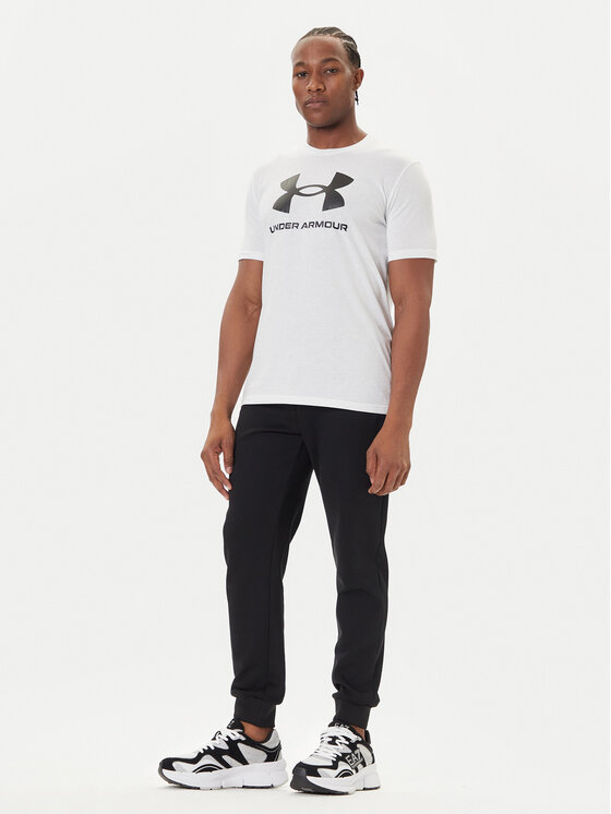 Under Armour Under Armour Majica Ua Sportstyle Logo Update Ss 1382911 Bela Loose Fit