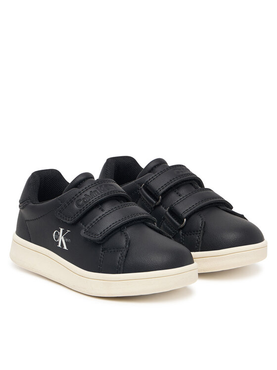 Calvin Klein Sneakersy Calvin Klein Low Cut Velcro Sneaker V1X9-83440-1355 M Čierna