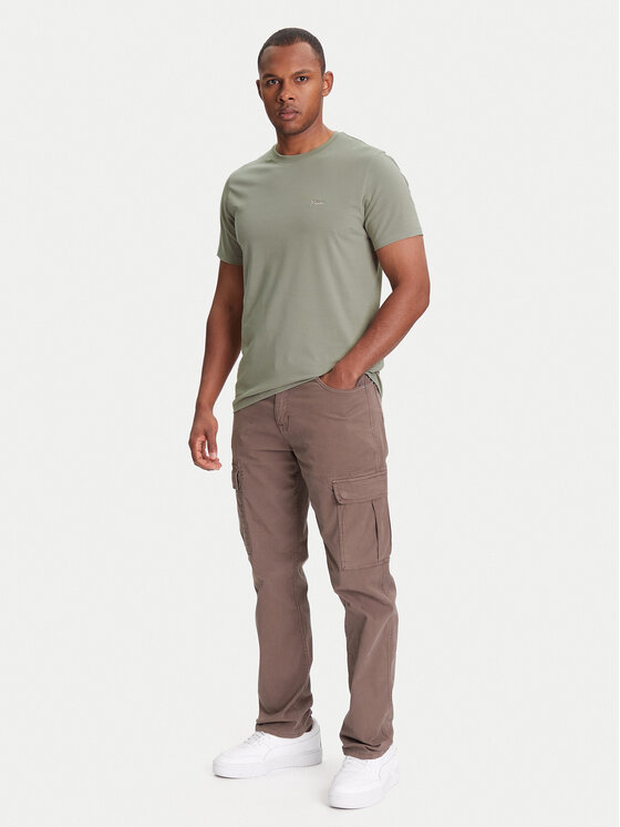 Guess Guess Футболка M4GI70 KC9X0 Хакі Slim Fit