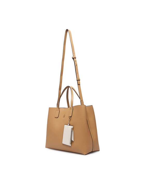 Tommy Hilfiger Bolso Tommy Hilfiger Th Icon Satchel AW0AW18723 Caqui