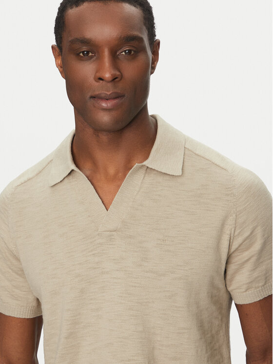 Calvin Klein Calvin Klein Polo majica K10K114087 Bež Regular Fit
