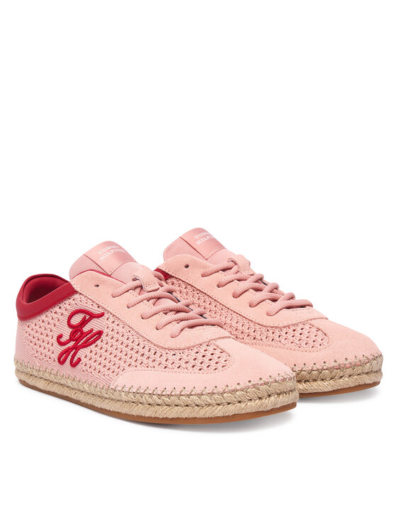 Tommy Hilfiger Espadrilles Tommy Hilfiger Th Heritage Rope Sneaker FW0FW09406 Rózsaszín
