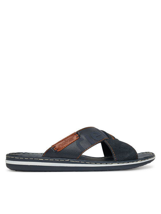 Rieker Natikači Rieker 21098-14 Mornarsko modra