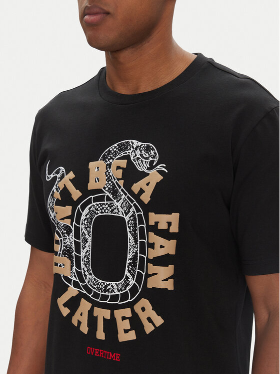 adidas adidas Футболка Overtime Spring Graphic JM0291 Чорний Regular Fit
