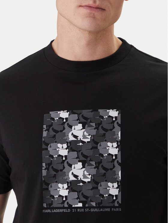 KARL LAGERFELD KARL LAGERFELD Camiseta 755037 562221 Negro Loose Fit