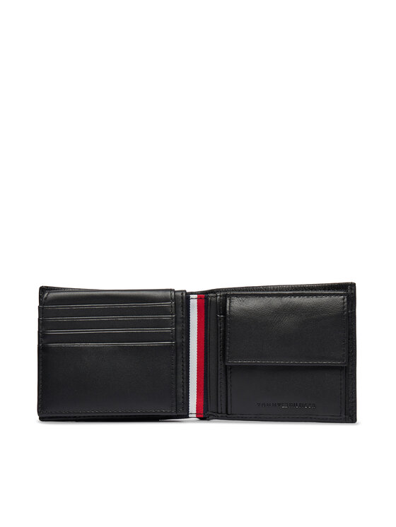 Tommy Hilfiger Portafoglio Tommy Hilfiger Th Corp Cc Flap And Coin AM0AM14780 Nero