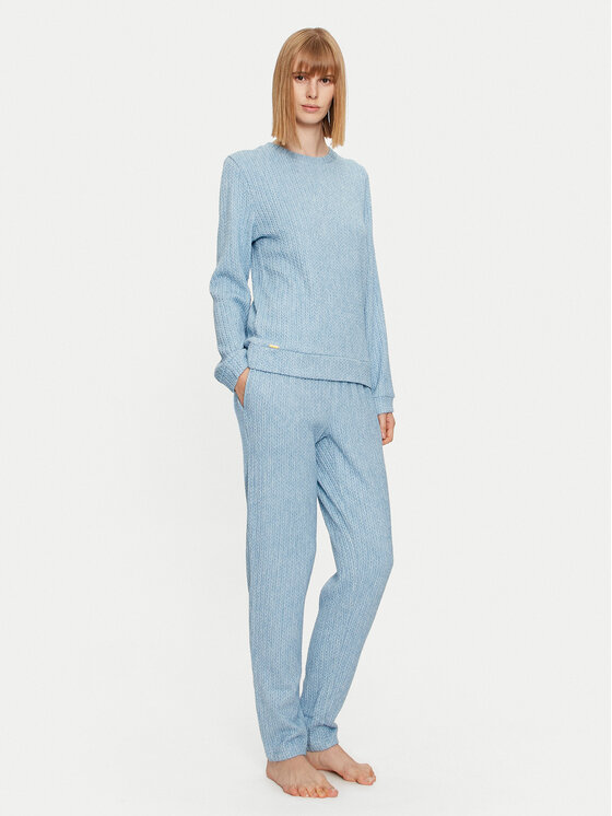 Selmark Selmark Πιτζάμα Espiga P6473 Μπλε Regular Fit