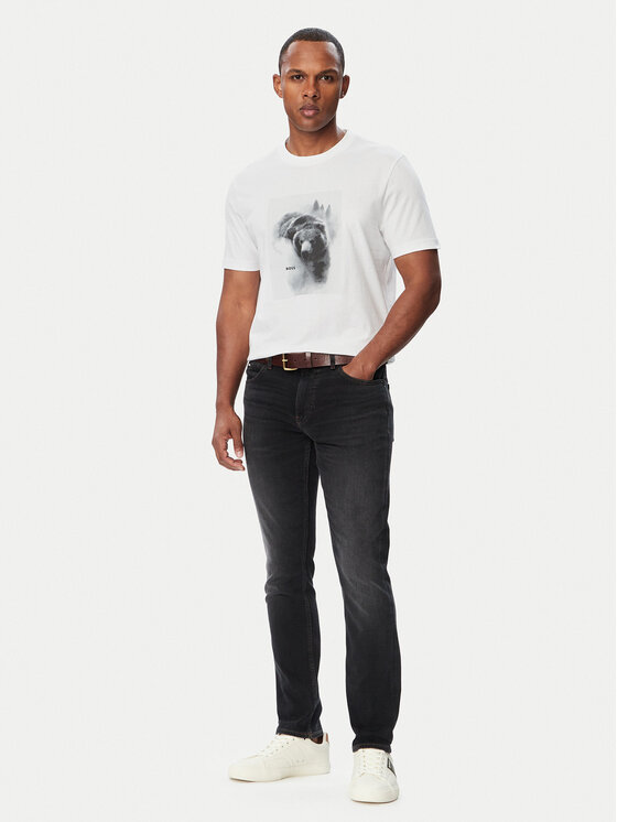BOSS BOSS Camiseta 50571288 Blanco Regular Fit