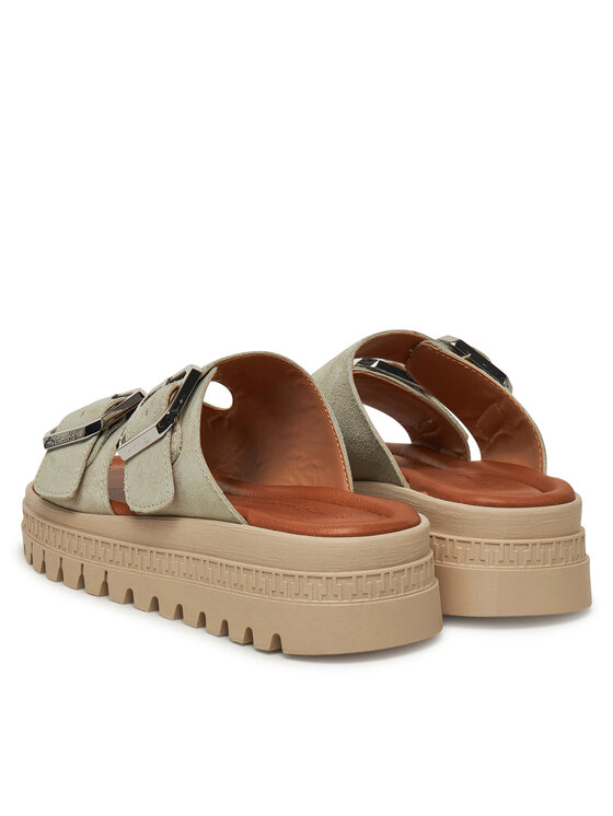 Tamaris Klapki Tamaris 1-27202-44 Zielony