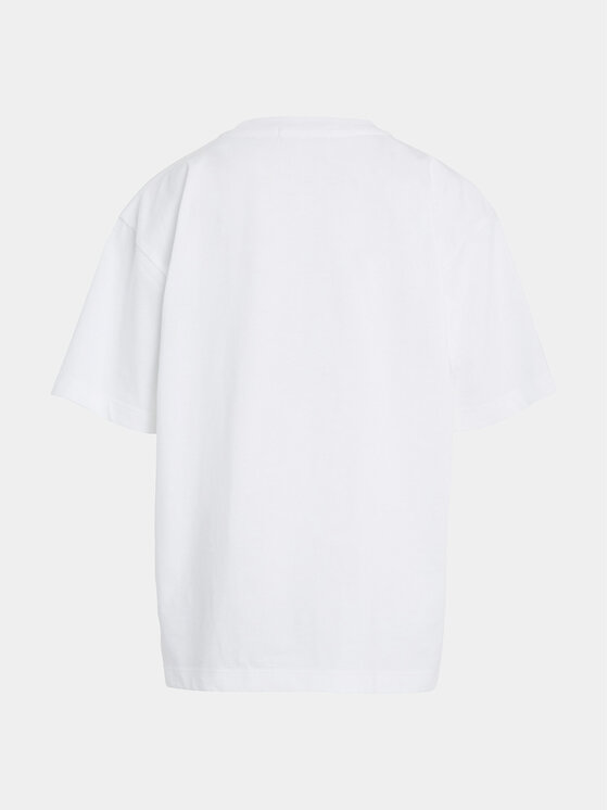 Calvin Klein Jeans Calvin Klein Jeans Marškinėliai Inst Ck Aop IB0IB02106 Balta Boxy Fit