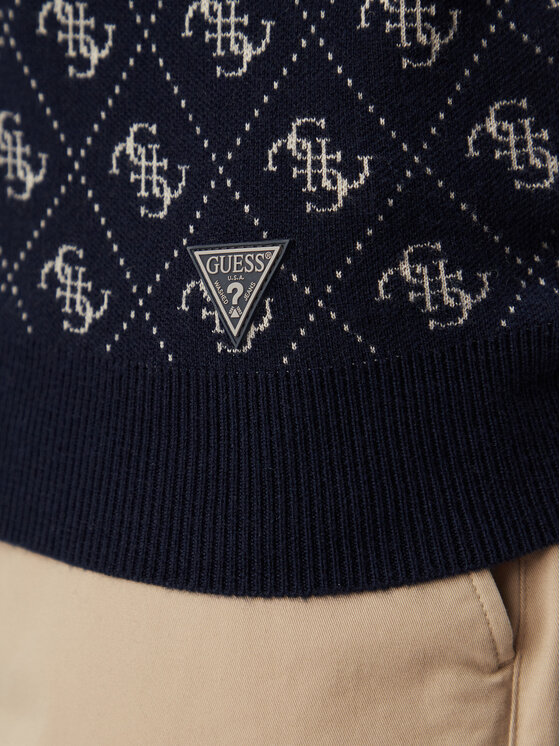 Guess Guess Поло M6YR10 Z0915 Cиній Regular Fit