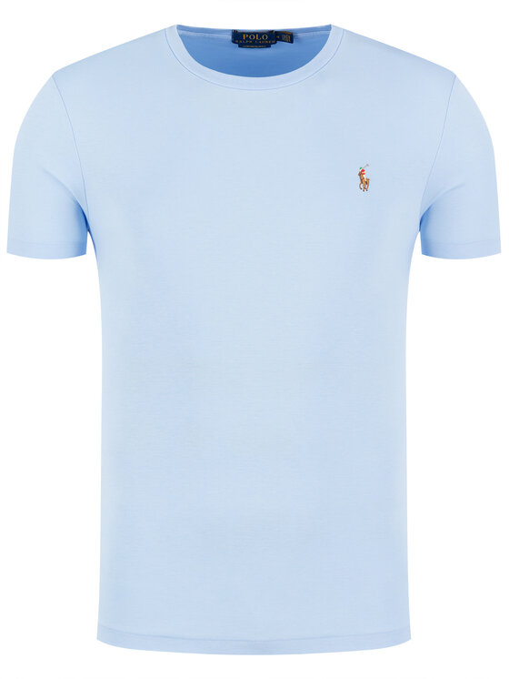 Polo Ralph Lauren Polo Ralph Lauren Футболка Classics 710740727 Блакитний Slim Fit