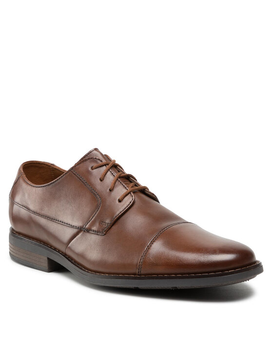 Clarks Nizki čevlji Clarks Becken Cap 261231387 Rjava