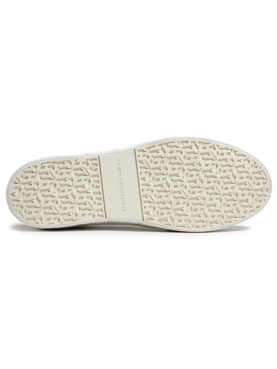Tommy Hilfiger Сникърси Tommy Hilfiger Th Signature Leather Sneaker FW0FW05701 Бял