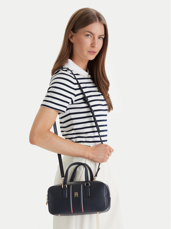 Tommy Hilfiger Дамска чанта Tommy Hilfiger Th Daily Crossover Corp AW0AW18641 Тъмносин