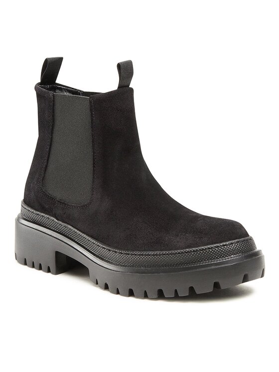 Pollini Gležnjarji Chelsea Pollini SA21204G1FTH0000 Črna