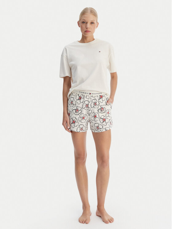 Tommy Hilfiger Tommy Hilfiger Pijama UW0UW05760 Beis Regular Fit