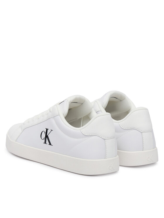 Calvin Klein Sneakersy Calvin Klein 3 Cupsole Laceup Pu Mg YW0YW01781 Biela